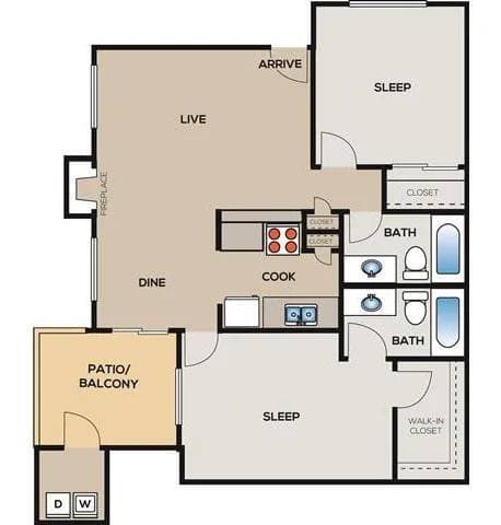 Unit 0417 floor plan