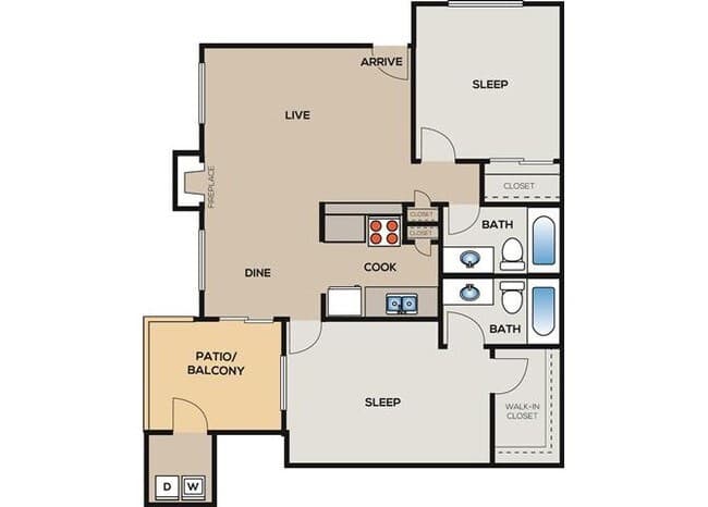 Unit 0412 floor plan