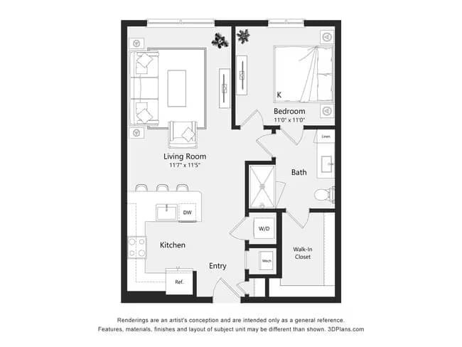 Unit 510 floor plan