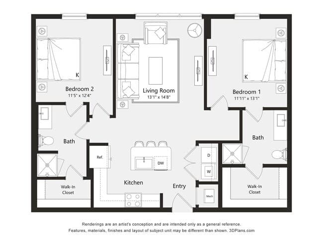 Unit 201 floor plan