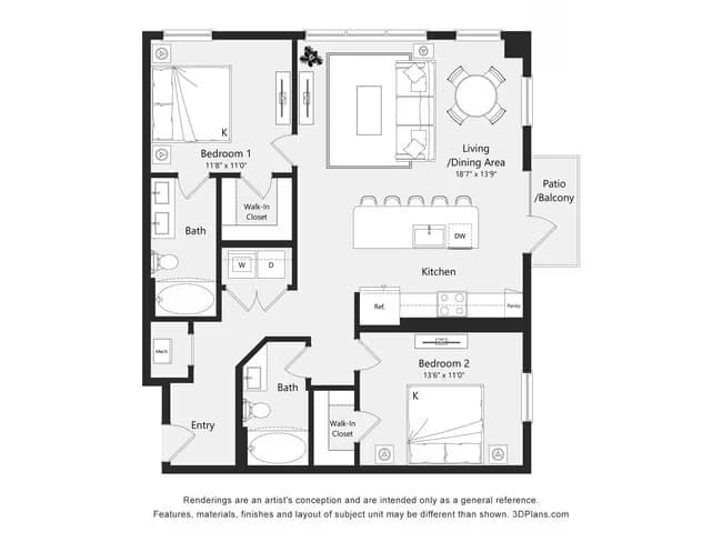 Unit 602 floor plan