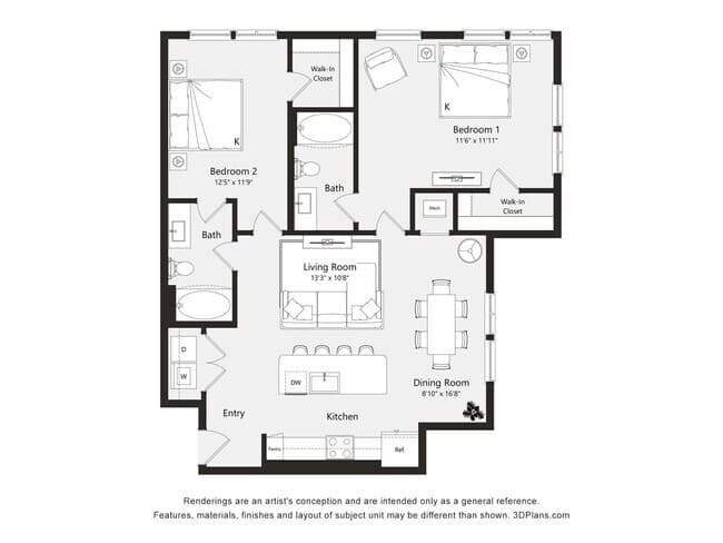 Unit 537 floor plan