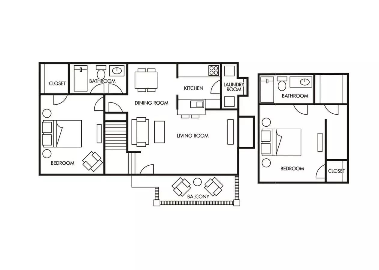 C-2X2 516 floor plan