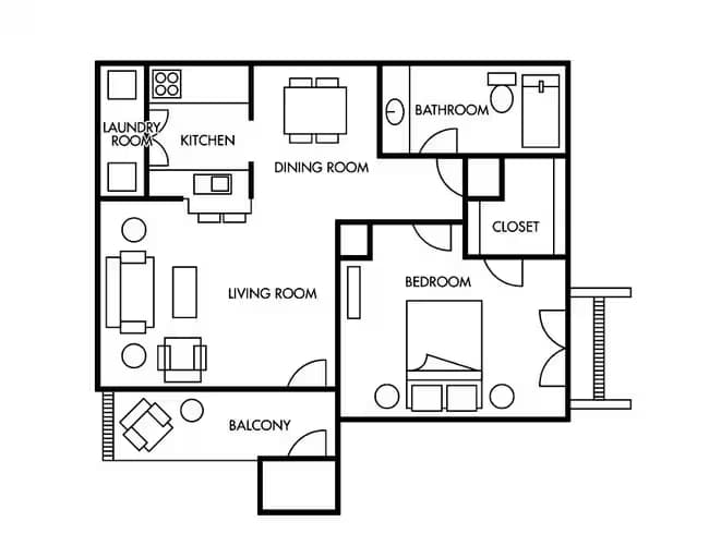 C-2X2 Up 511 floor plan