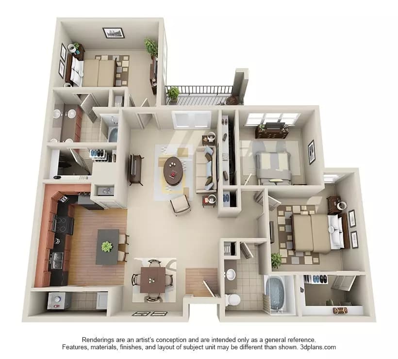 Westheimer (C1) 307 floor plan