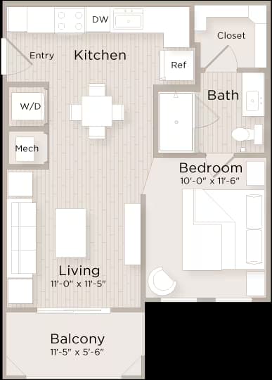 Unit 11103 floor plan