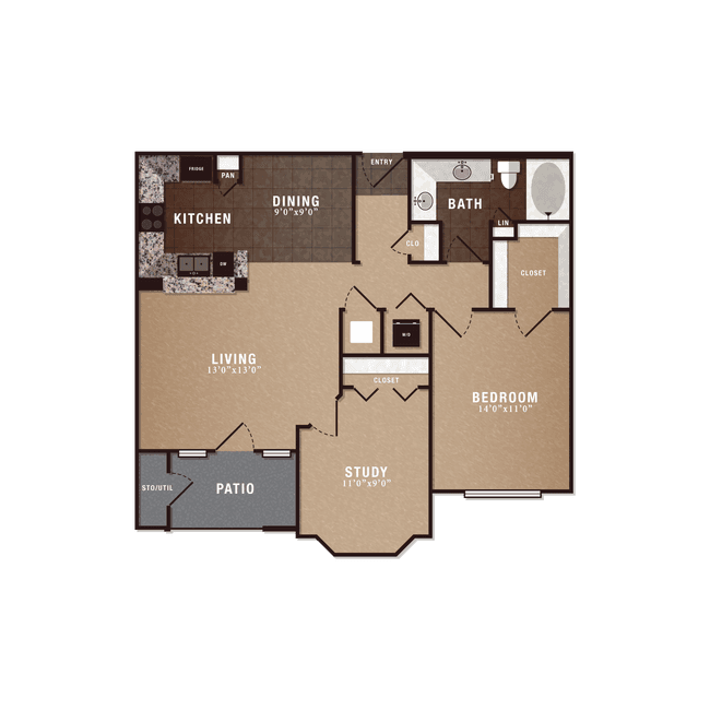Unit 0432 floor plan