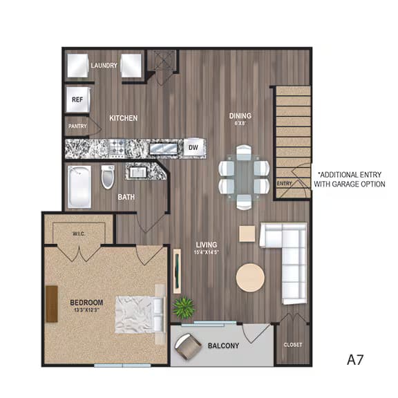 Unit 01111 floor plan