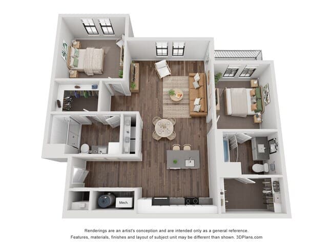 Unit 06204 floor plan
