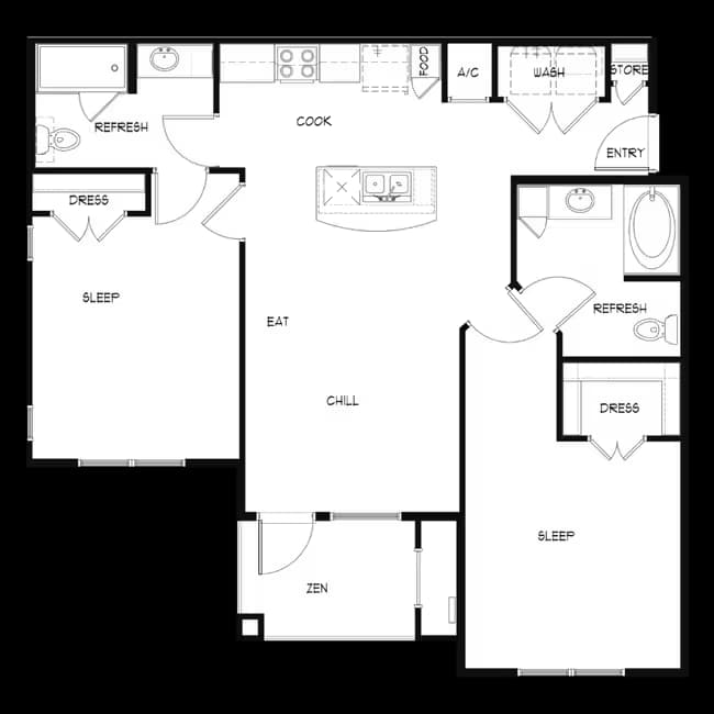 Unit 08301 floor plan