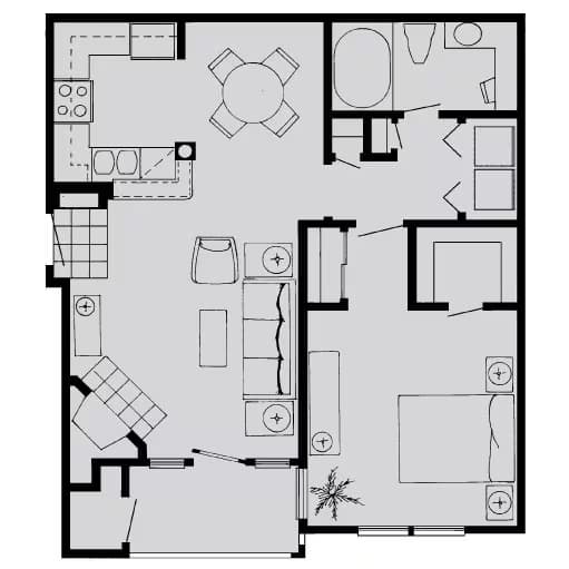 B 526 floor plan
