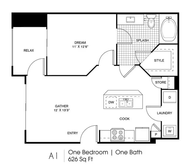 Unit 10303 floor plan