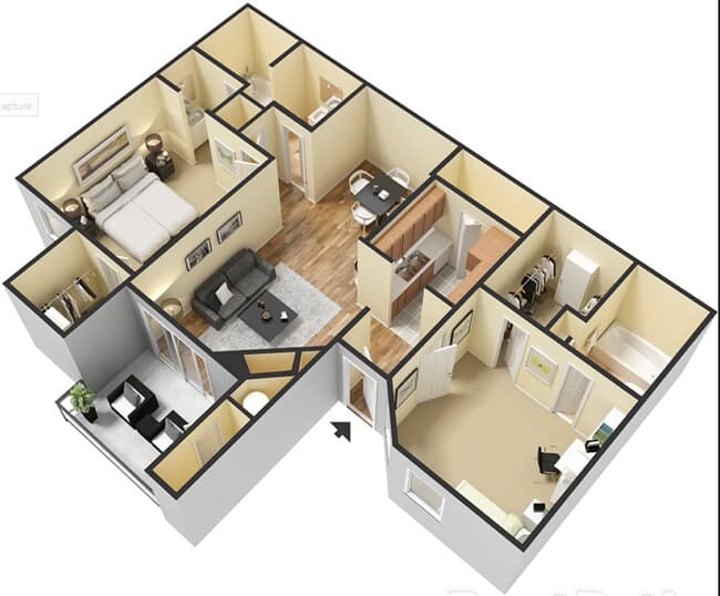 Unit 0414 floor plan