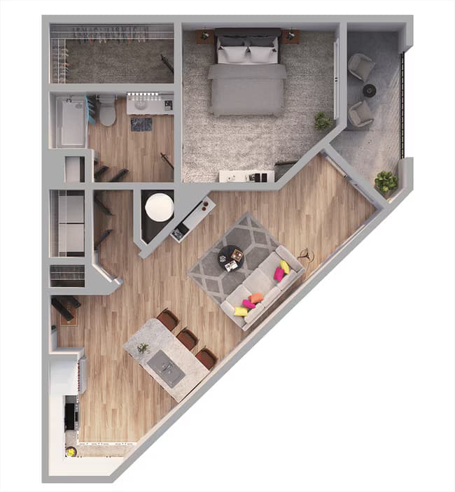Unit 4308 floor plan