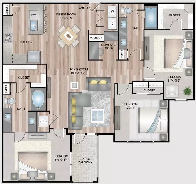 C2 438 floor plan
