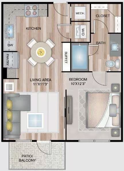 Unit 429 221 floor plan