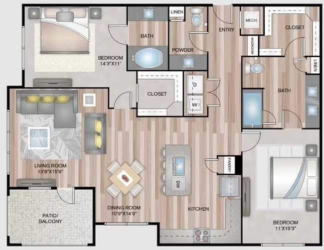 B3 270 floor plan