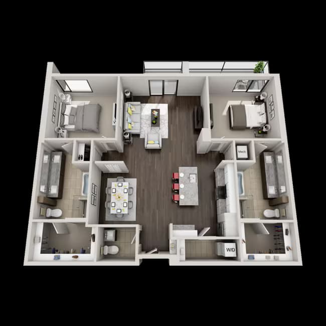 Unit 1-545 floor plan