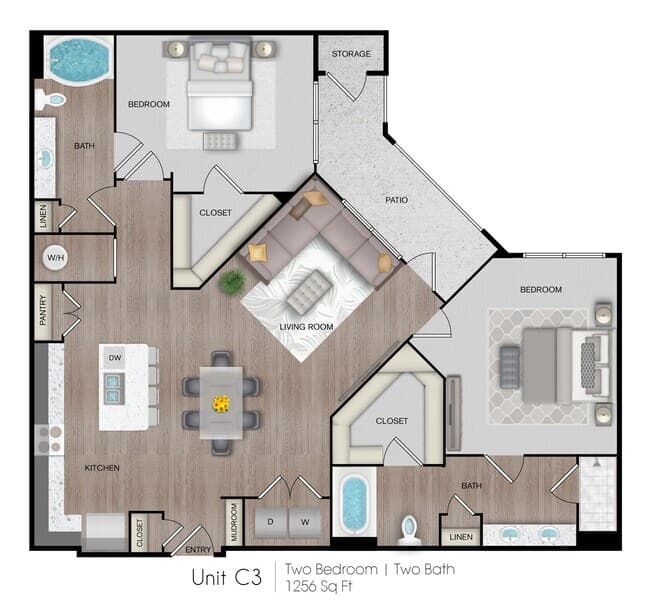 Unit 2412 floor plan