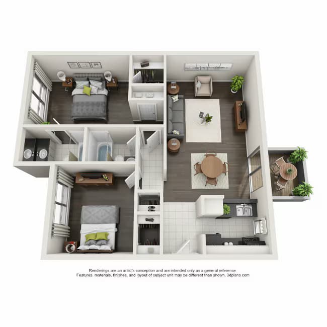 Flat 2-2 160 floor plan