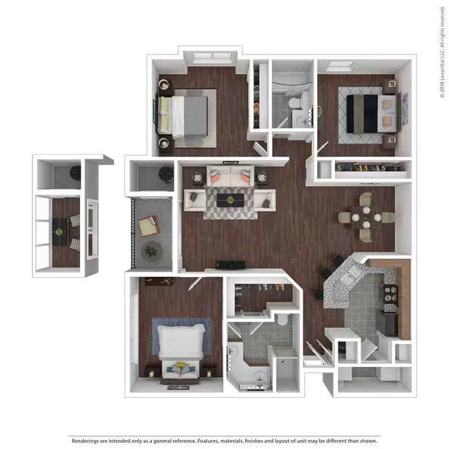 Unit 121PL floor plan