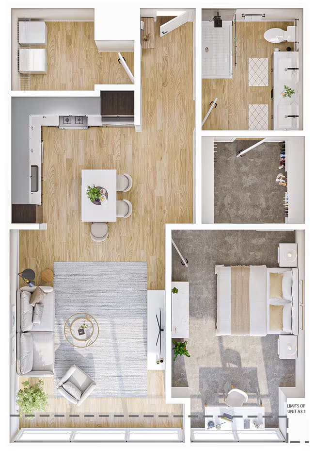 Unit 0212 floor plan