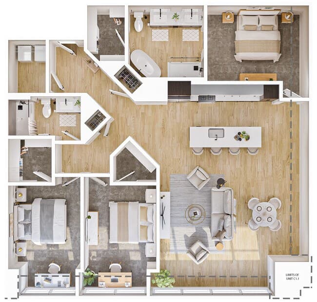 C1 0305 floor plan