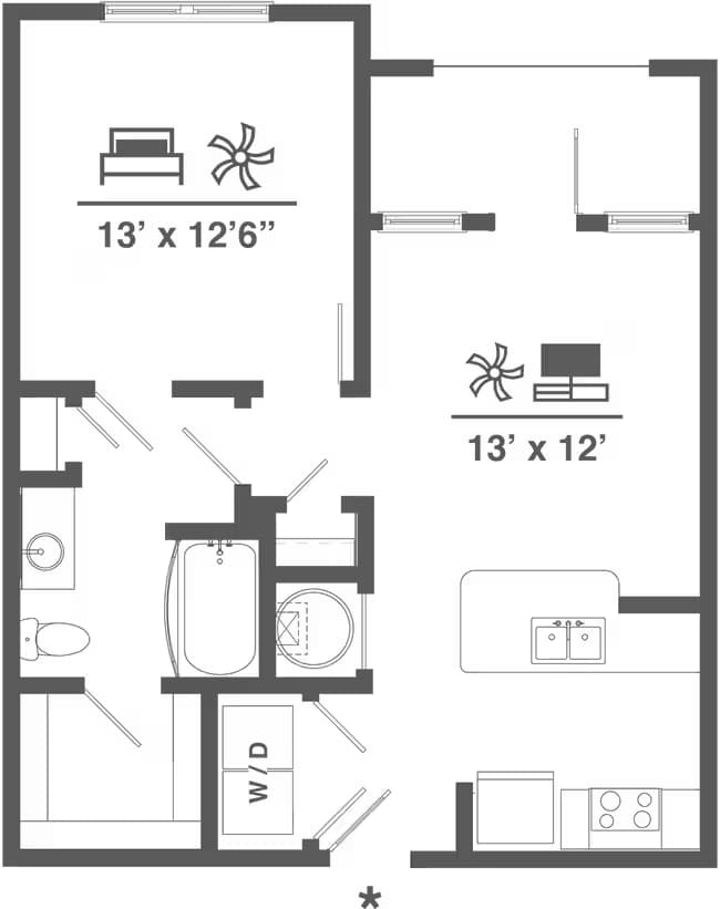 Unit 3216 floor plan