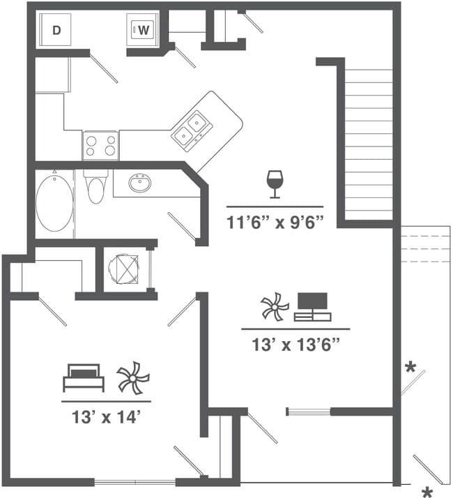 Unit 14108 floor plan