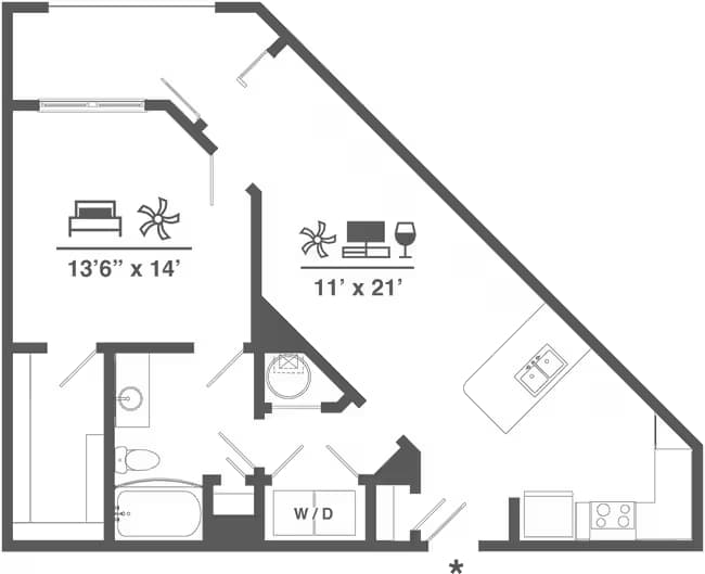 Unit 3219 floor plan