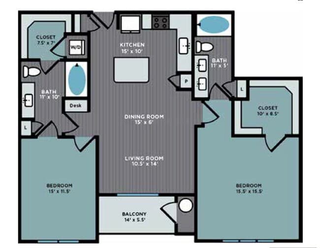 Unit 428 floor plan