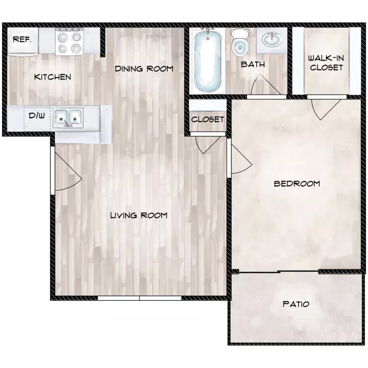 A1 1-1 2308 floor plan