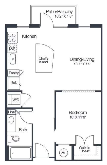 Unit 3043 floor plan