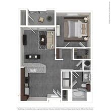 1 Bedroom 1 Bathroom 203 floor plan