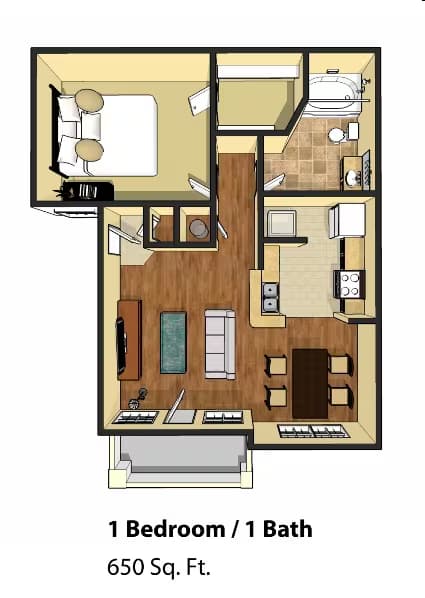Unit 6110 floor plan