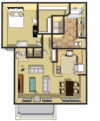 Unit 4110 floor plan