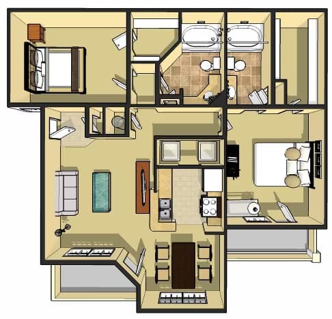 Unit 6303 floor plan