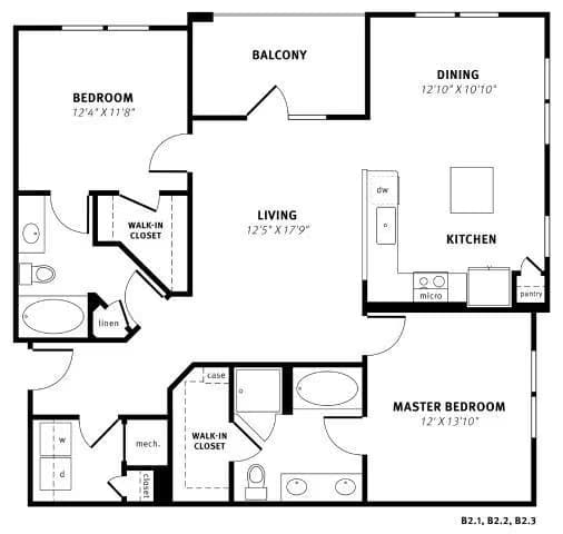 B2 2202 floor plan