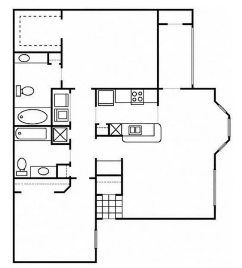 Unit 1218 1218 floor plan