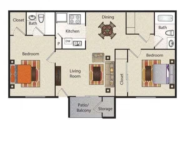 B3 612 floor plan