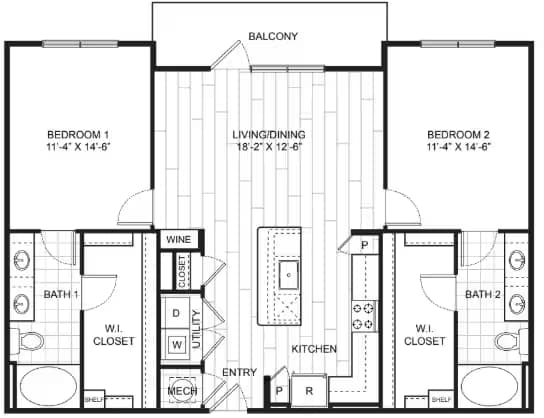 B1.1s 2504 floor plan