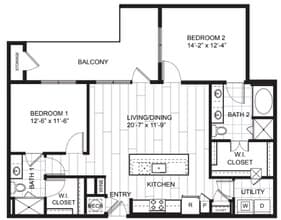 B3A 2332 floor plan