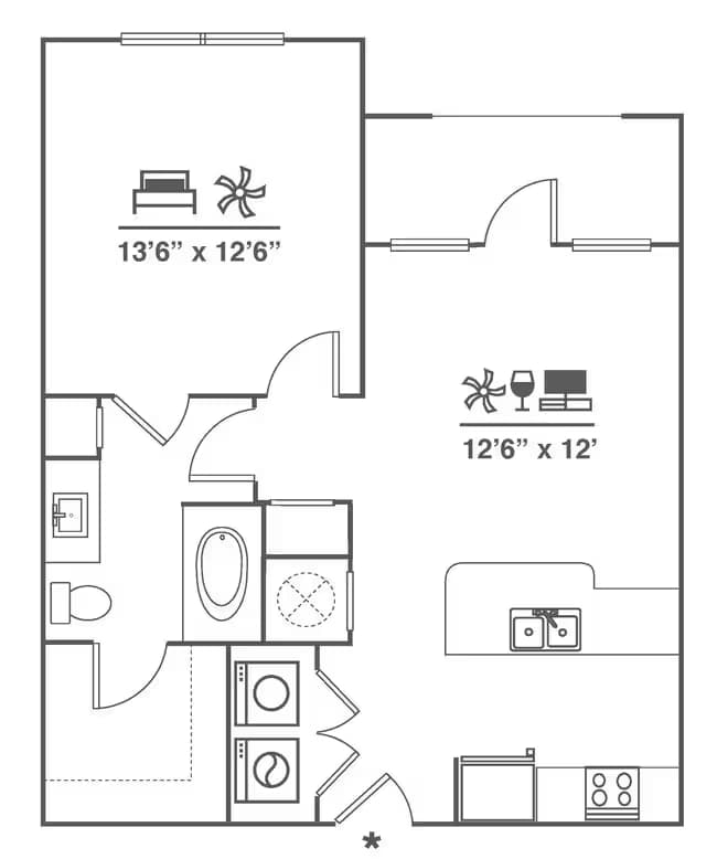 Unit 2108 floor plan
