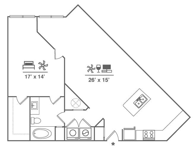 Unit 3407 floor plan