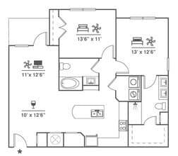 B2 1104 floor plan