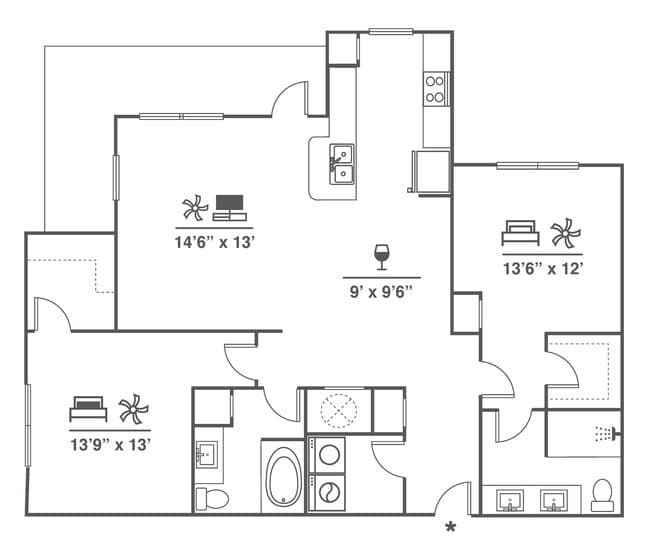 B5 2302 floor plan