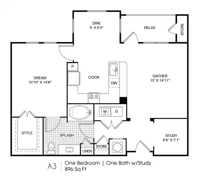 Unit 5309 floor plan
