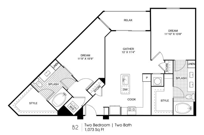 Unit 7304 floor plan