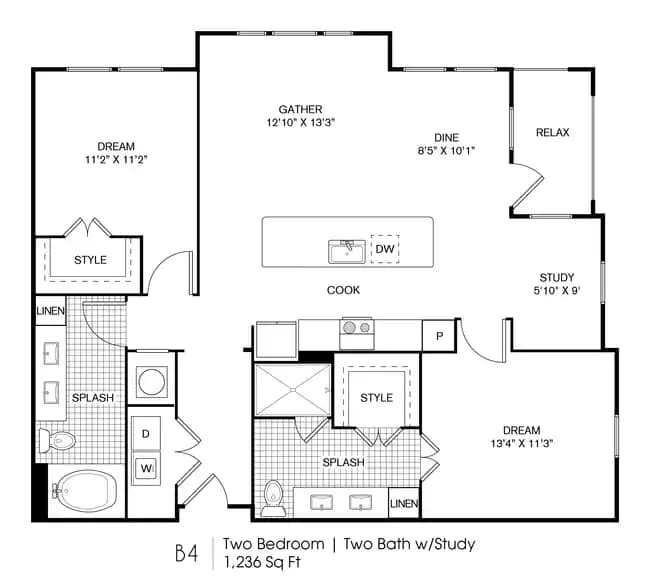 Unit 9115 floor plan