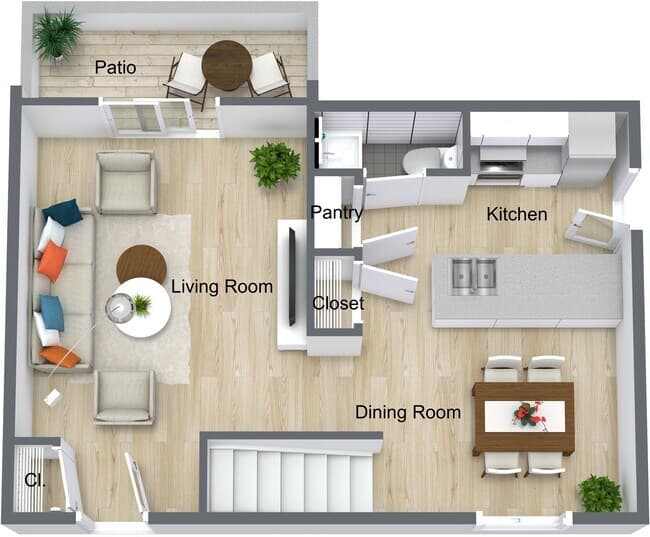 Hampton 3-110 floor plan
